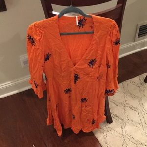 Free People Orange Dress size Small